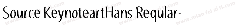 Source KeynoteartHans Reqular字体转换